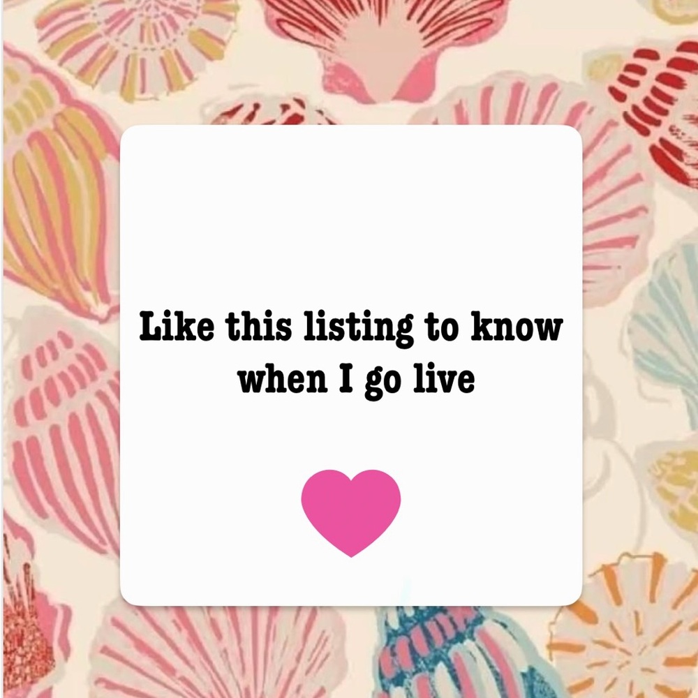 LIKE THIS LISTING TO KNOW WHEN I DO LIVE POSH SHOWS!!